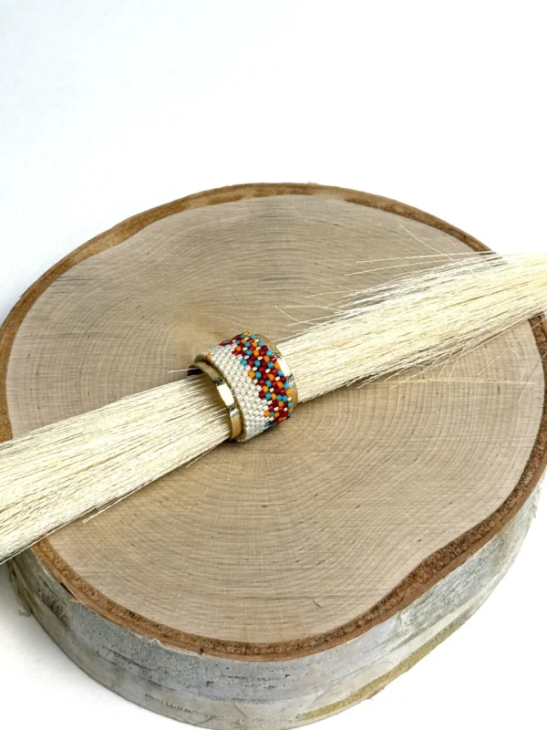 Adjustable-Tribal-ring-crafted-in-18k-gold-plated-bronze-handwoven-with-Miyuki