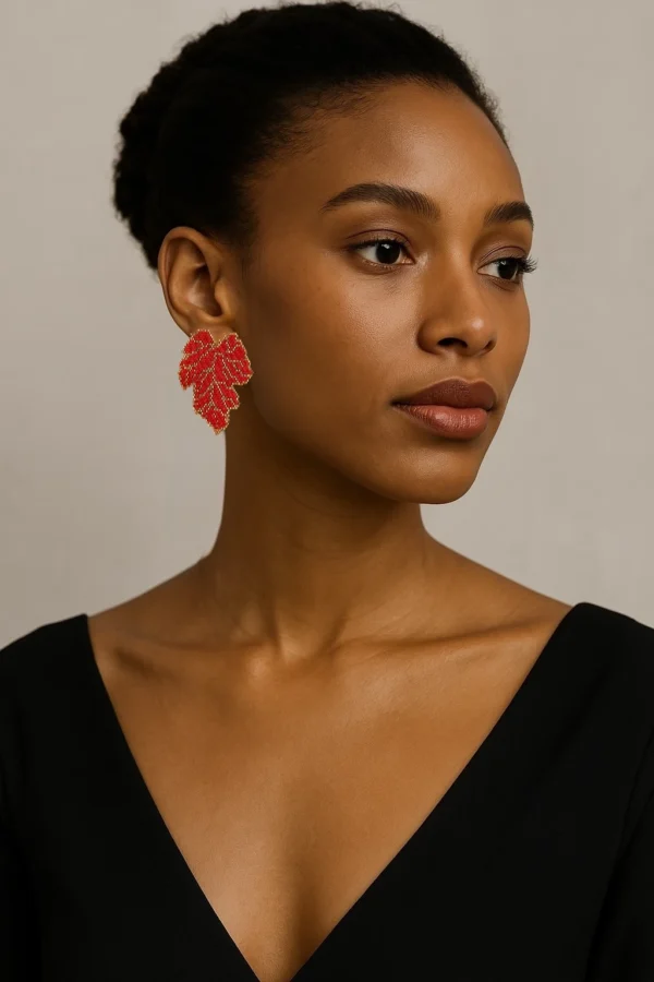 Autumn-Glow-Earrings-handcrafted-with-Miyuki-beads-woven-piece