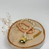 Honey-Heart-elastic-bracelet-crafted-with-pearls-and-natural-stones-accompanied-by-18k-gold-plated-bronze-details